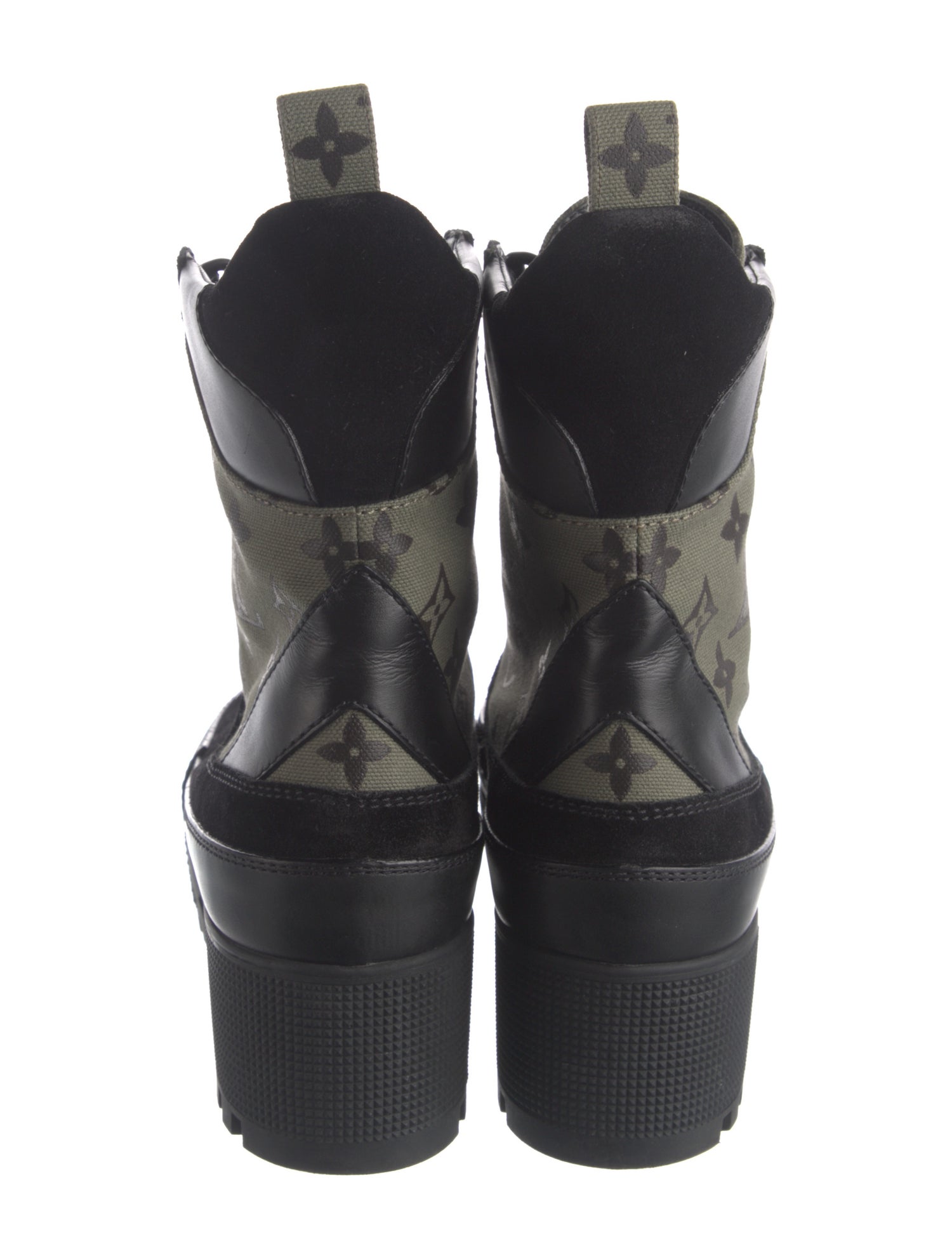 Louis Vuitton LV Monogram Canvas Combat Boots